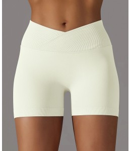 Шорти безшовні з V-подібним поясом SHORTS PUSH-UP Double model 46 (Crema)